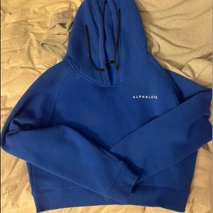 Alphalete Royal Blue Cropped OG hoodie **PRICE FIRM*